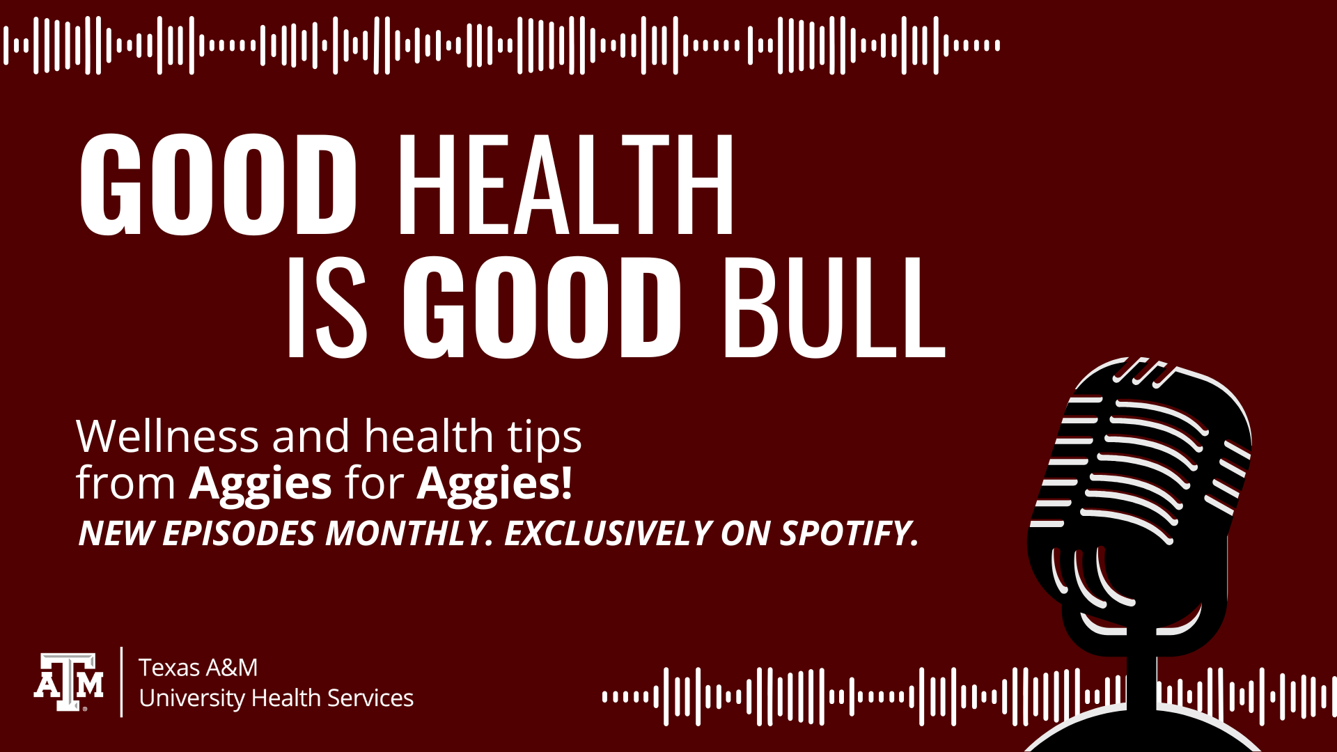 Good Health is Good Bull podcast design